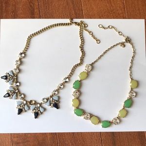J Crew Gemstone necklaces (sold as set of 2)